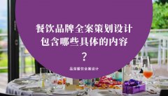 餐飲品牌全案策劃設計包含哪些具體的內容？（2）